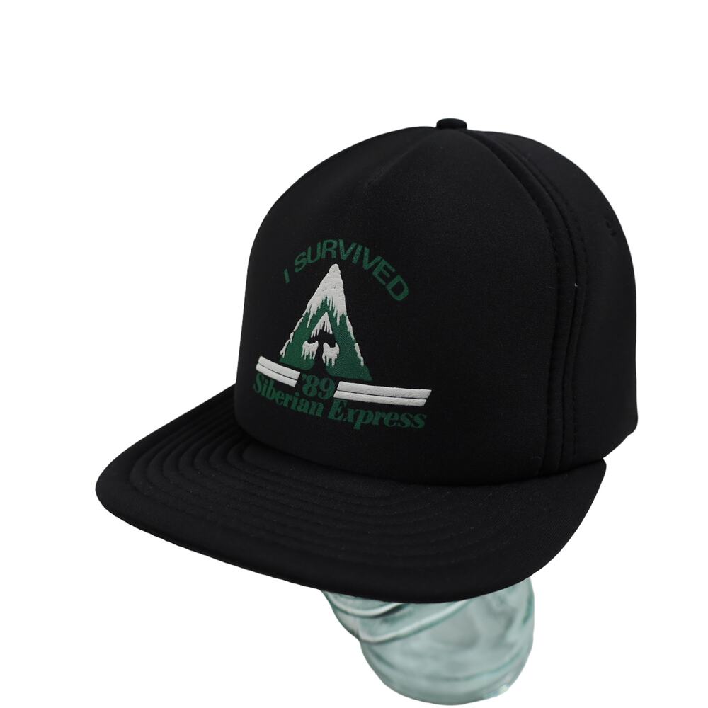 Vintage 1989 "I Survived the Siberian Express" Mesh Trucker Hat